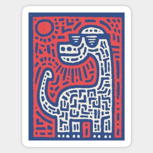Cool Brontosaurus | Dinosaur with Sunglasses Sticker